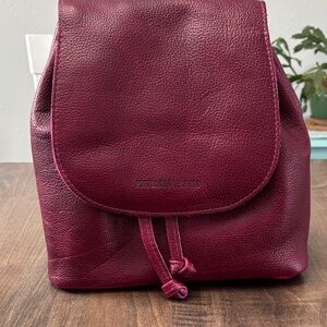 Portland Leather Orchid bucket backpack. New never carried. First version